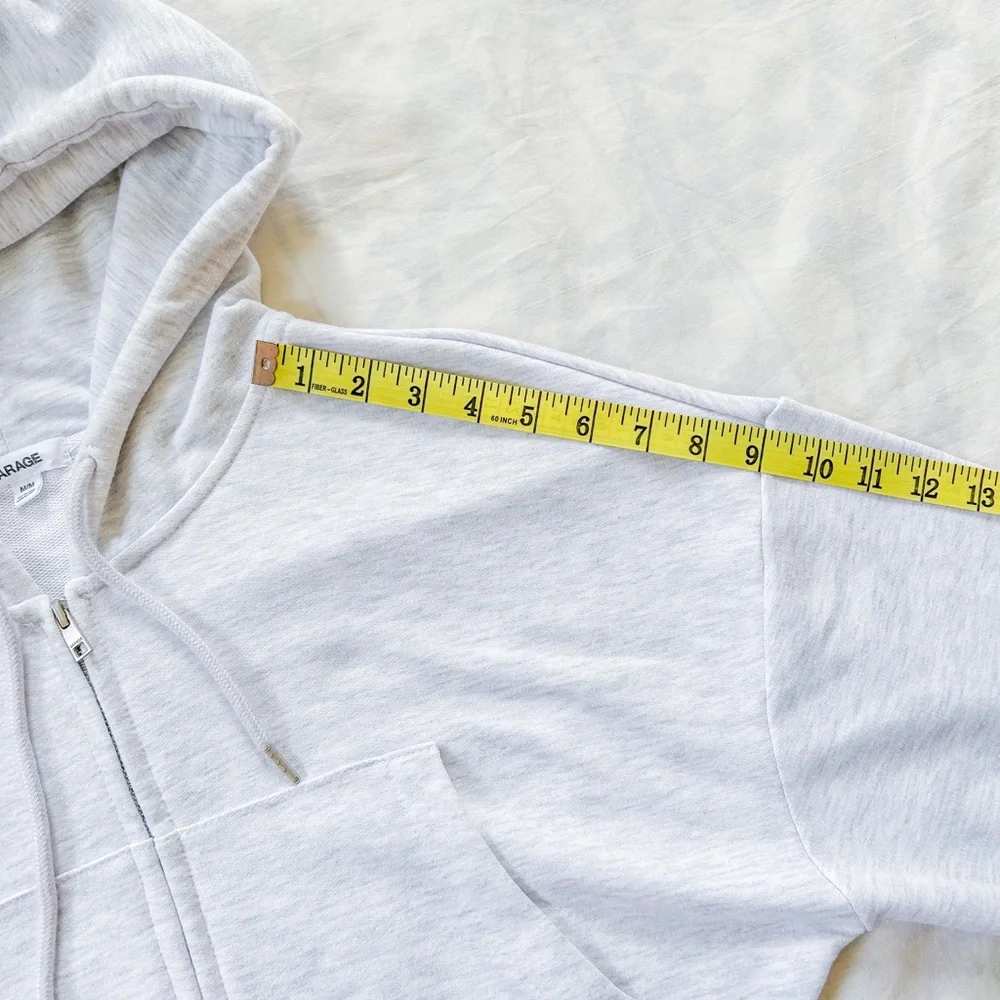Garage Cropped Zippie Hoodie (Size: M) - Picture 13 of 15